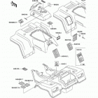 Bayou 220 (KLF220-A13) Наклейки предупреждения