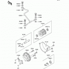 Bayou 300 (KLF300-B13) Масляный и водяной насос. фильтр масленый