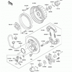Bayou 220 (KLF220-A13) Задняя ступица колеса