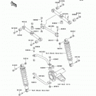 Bayou 220 (KLF220-A13) Задняя подвеска