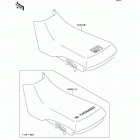 Bayou 300 (KLF300-B13) Сидение