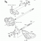 Bayou 300 (KLF300-B13) Задняя ось