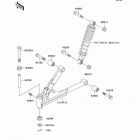 Bayou 220 (KLF220-A13) Передняя подвеска