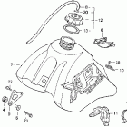 XR250R Топливный бак