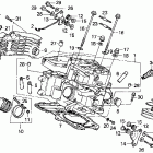 VT1100C Vt1100c  rear cylinder head