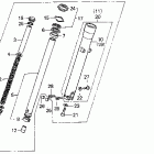 VT1100C2 Vt1100c2 front fork