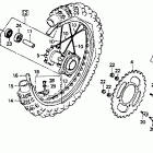 CR80R Rear wheel 92-95