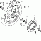 VT1100C2 Vt1100c2 front wheel