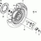 VT1100C2 Vt1100c2 rear wheel