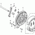 VT1100C Vt1100c  rear brake panel
