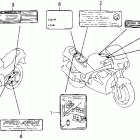 VFR750F Caution label 94-97