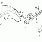 VT1100C2 Vt1100c2 rear fender