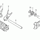 XR250R Вилка переключения передач