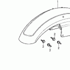 VT1100C Vt1100c  front fender