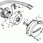 CR80R Крышка картера левая