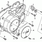 VT1100C Vt1100c  left crankcase cover 95-96