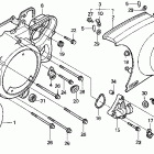 VT1100C2 Vt1100c2 left crankcase cover 95-97