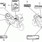 CBR1000F Лейбл предостережения