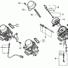 CBR600F2 Карбюратор-компоненты