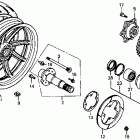 RVF750R Заднее колесо
