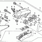 CBR1000F Задний суппорт тормозной