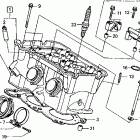 RVF750R Задняя головка цилиндров