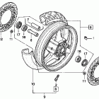 CBR1000F Переднее колесо