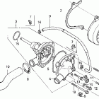 CBR600F2 Водяной насос