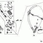CBR1000F Главный тормозной цилиндр - передний