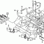 RVF750R Throttle body components