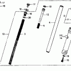 CT70 Передняя вилка