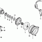 CBR1000F Муфта стартера