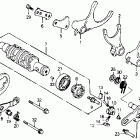 CB1000 Вилка переключения передач
