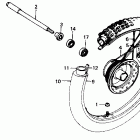 XR200R Переднее колесо