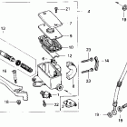 GL1500 Главный тормозной цилиндр - передний