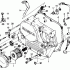 XR250R Крышка картера правая