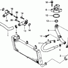 ST1100 Патрубки охлаждения