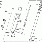 VFR750F Передняя вилка