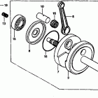 XR80R Коленвал
