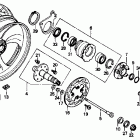 NT650 Заднее колесо
