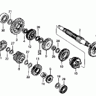 XR250R Трансмиссия