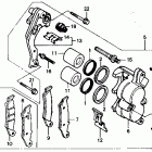 XR250R Передний тормозной суппорт