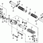 VT600C Подножки