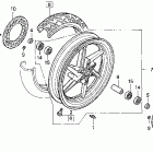 VFR750F Front wheel 90-93