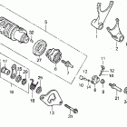 VFR750F Вилка переключения передач