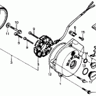 XR200R Left crankcase cover 86-93