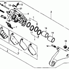 ST1100 Задний суппорт тормозной