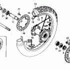 XR250R Rear wheel 90-91