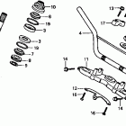 XR80R Handlebar @ steering stem