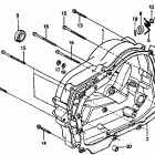 XR80R Крышка картера правая